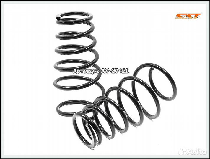 Комплект пружин 2шт задние toyota camry 2011