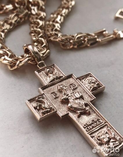 Цепь, крест, браслет