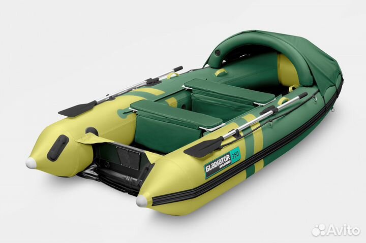 Надувная лодка пвх Gladiator E 350 новая
