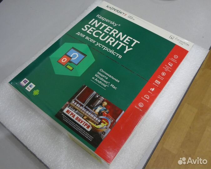 Kaspersky Internet Security 2 устройства (коробка)