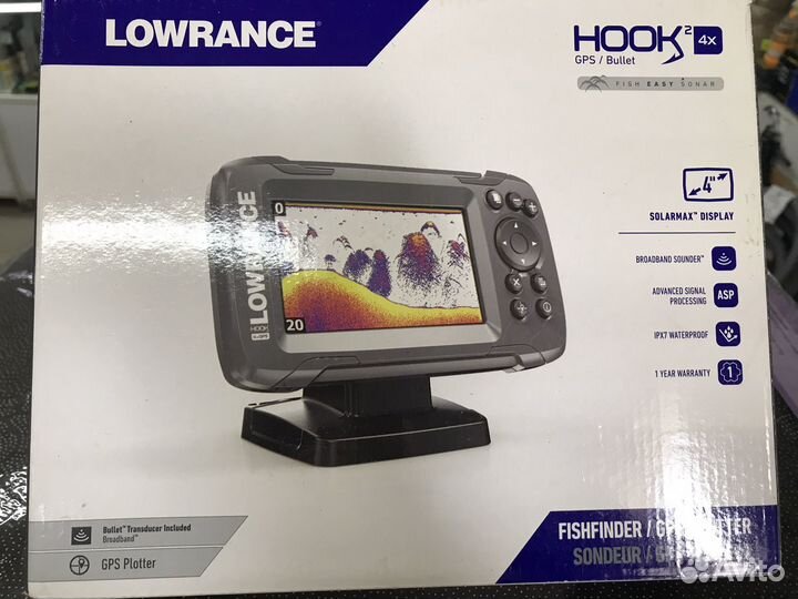 Эхолот lowrance hook2 4x bullet gps