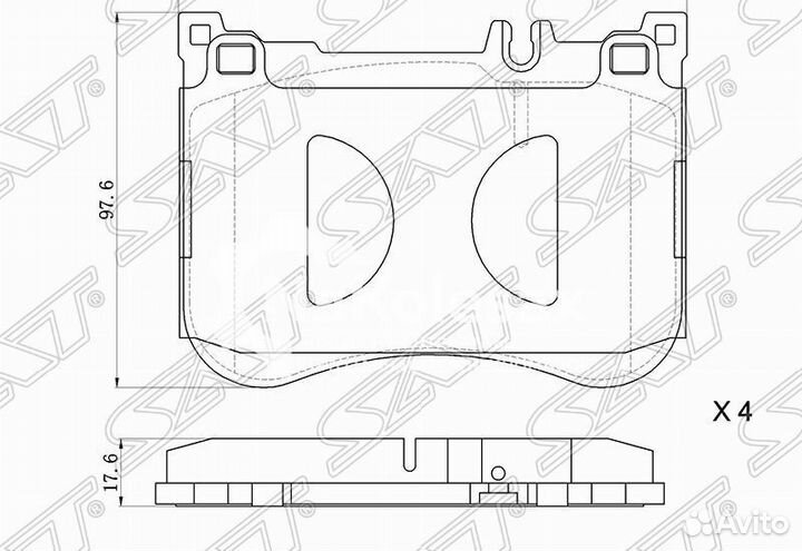 Колодки тормозные перед mercedes S-class W222/C217