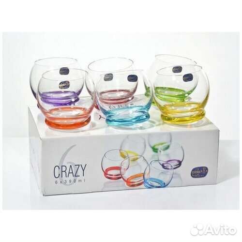 Набор стаканов Bohemia, 390мл, 6шт под виски, воду