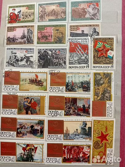 Почтовые марки разные альбом