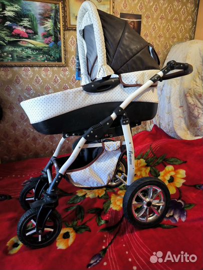 Коляска 3 в 1 Romance Data Paradiso Group