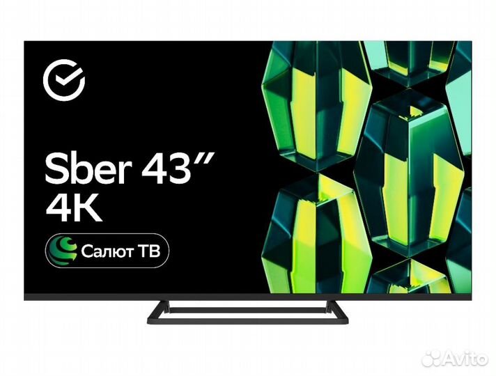 Нoвый Смарт UHD 4К телевизор Sber 43