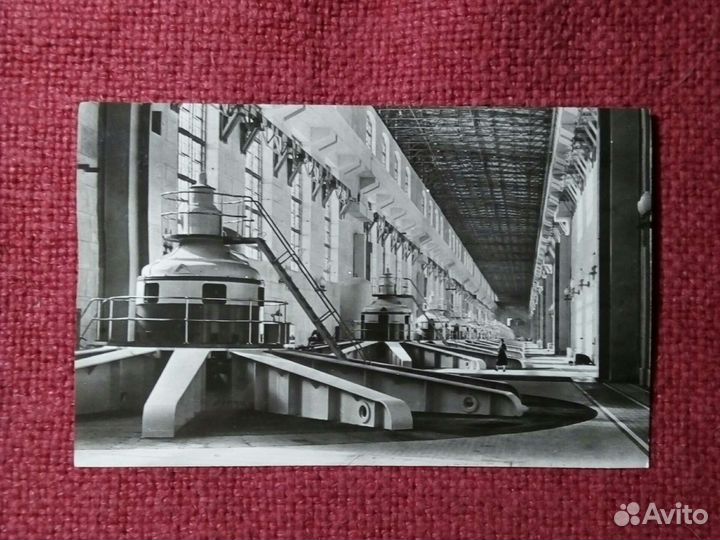 Фото Волжская гэс имени Ленина/ 2шт1958 г.ссср