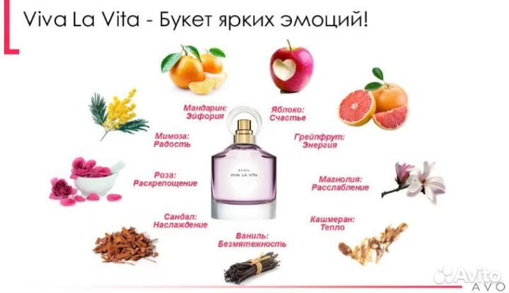 Парфюмерная вода Viva la Vita 50мл avon