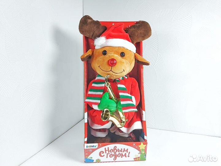 Поющий и танцующий Новогодний Олень Новый