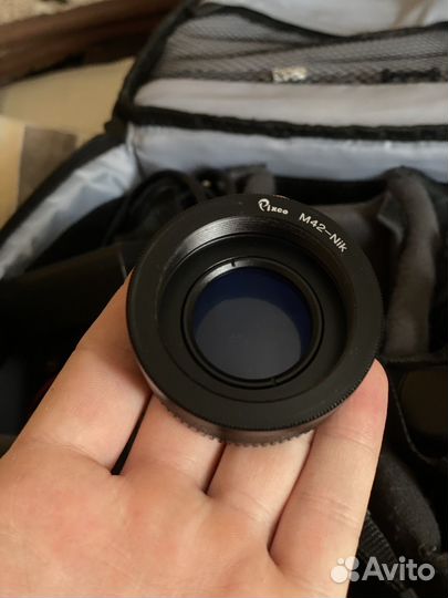 Перходник М42 Nikon с линзой на бесконечность