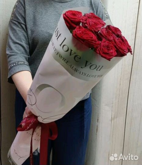 Цветы Букет с подсветкой Розы