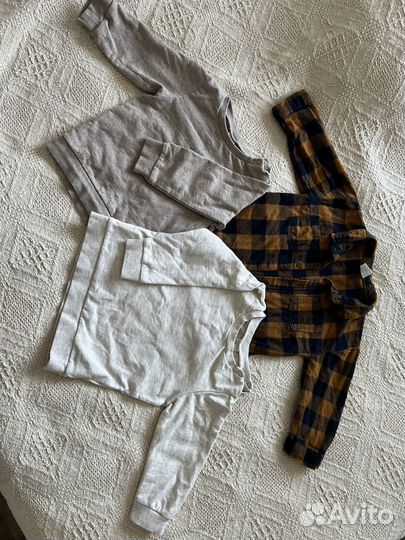 Кофты и рубашка HM для мальчика 74-80