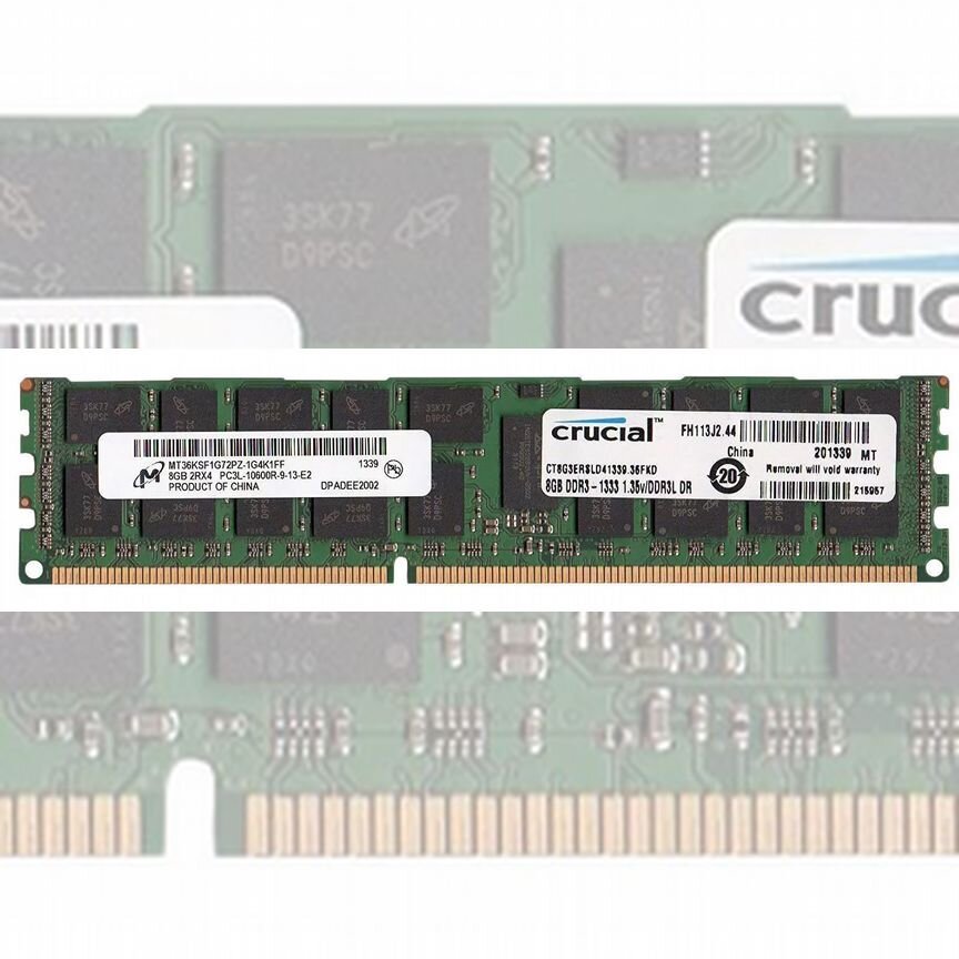 [CT8G3ERSLD41339] Оперативная Память Dell 8gb Ct8g3ersld41339