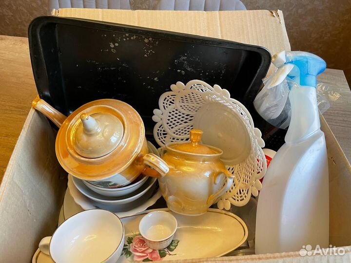 Посуда пакетом Две коробки