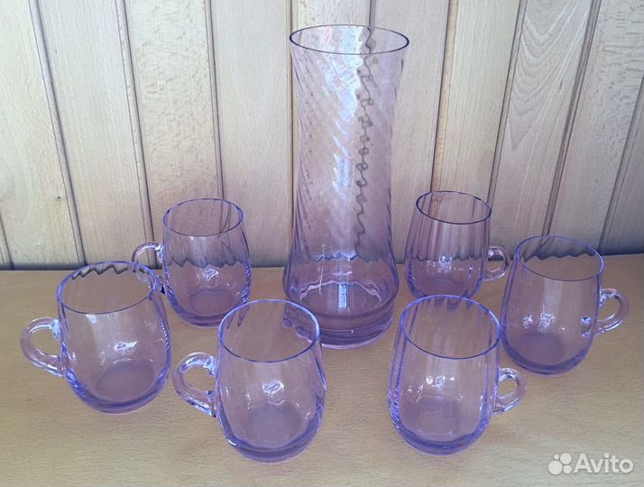 СССР вазы александритовое стекло, пивные кружки