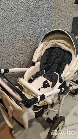 Коляска 2 в 1 indigo эко кожа