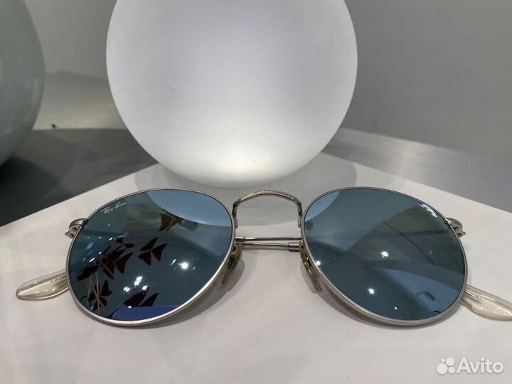 Солнцезащитные очки Ray-Ban Round Metal Flash