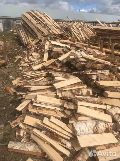Дрова пиленые, в пачках