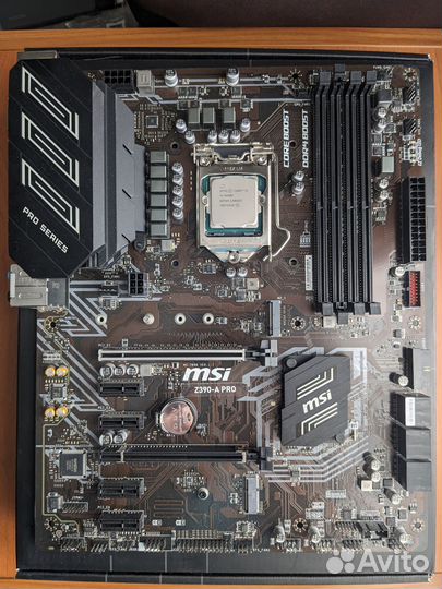 Процессор i5 9400f+MSI z390A-PRO+ddr4 16gb 3000