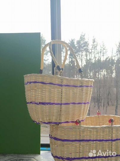 Корзины на 1 ведро из ивовой лозы грибные,хранение