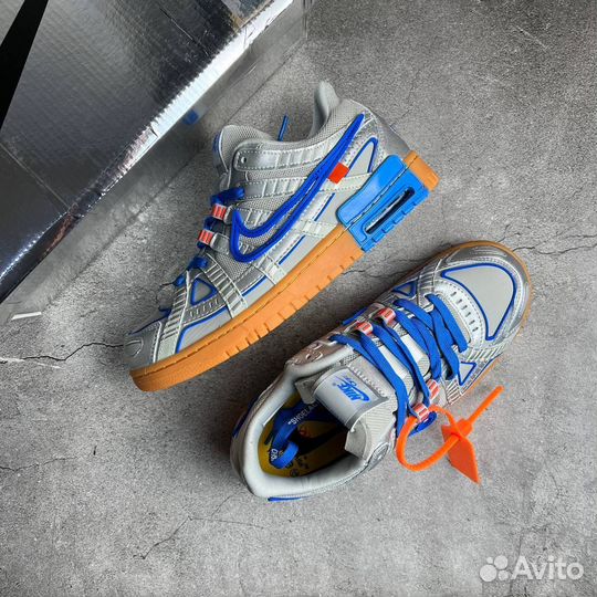Off-White x Air Rubber Dunk University Blue Grey