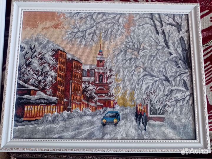 Картина вышитая крестом