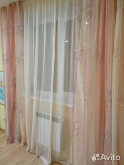 Итальянский комплект штор с тюлью