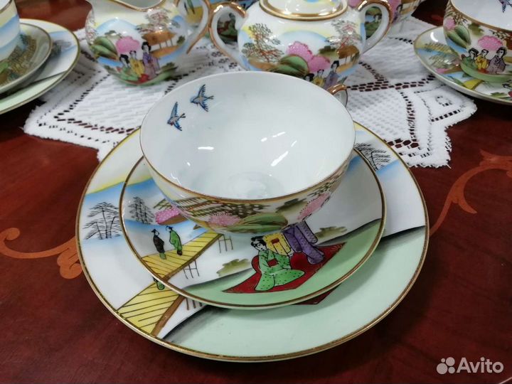 Сервиз костяной чайный Япония