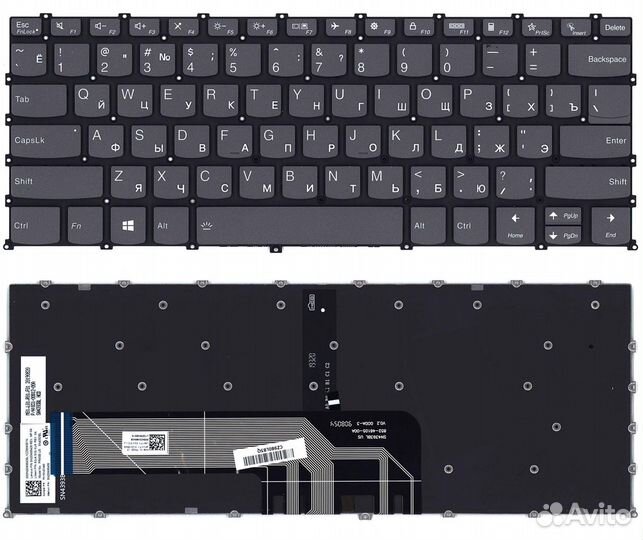 Клавиатура Lenovo 14C V340-14 S550 -14 черная