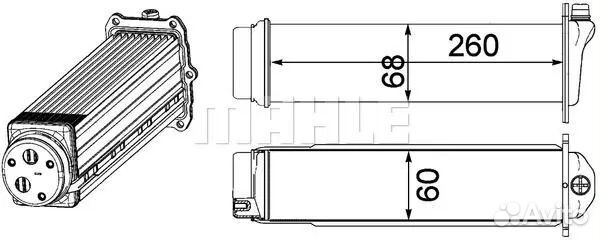 Радиатор интер-ра новый из Европы Mahle CI 481000