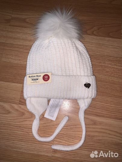 2 новые шапки button blue