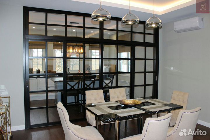 Прегородка двери-купе. Мебель на заказ