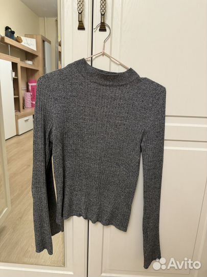 Водолазка серая Bershka