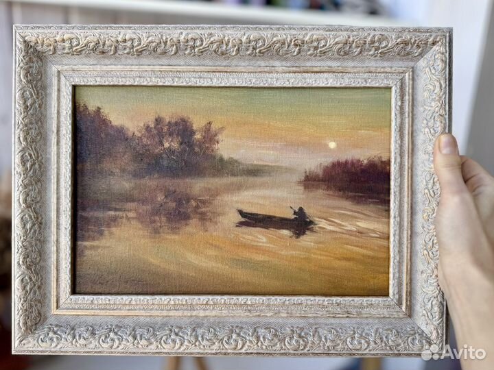 Картина маслом Перед рассветом