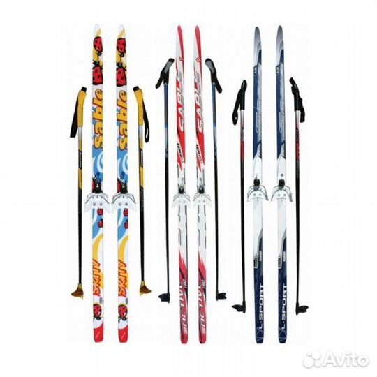 Комплект лыж STC 75 мм 110 см step