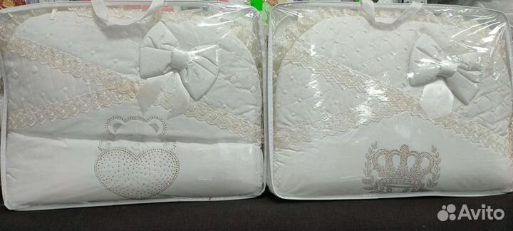 Бортики и постельное белье в кроватку