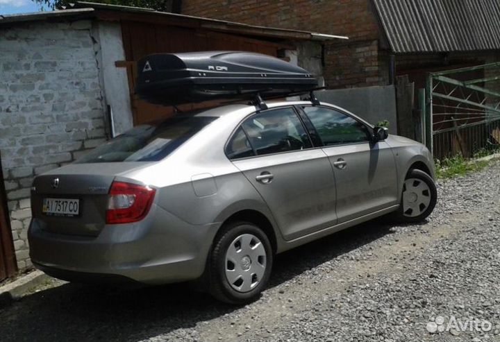 Багажник на крышу Skoda Rapid сталь универсальный