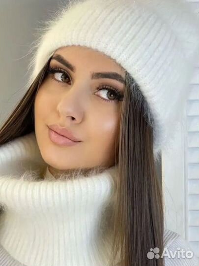 Комплект шапка и снуд