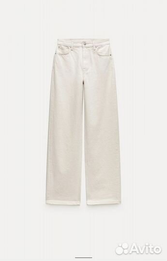 Новые джинсы Zara high rise wide leg