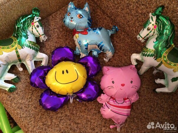 Шарик на палочке фольгированный