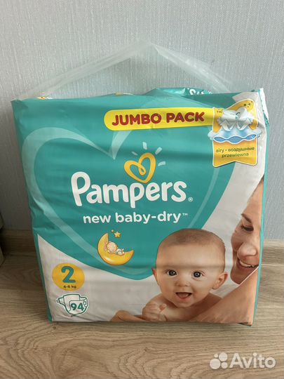 Подгузники pampers 2