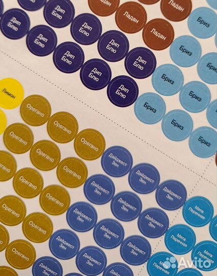 Наклейки для флаконов