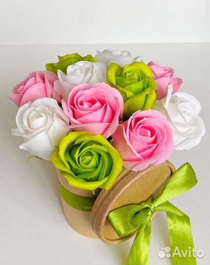 Букет из мыльных роз