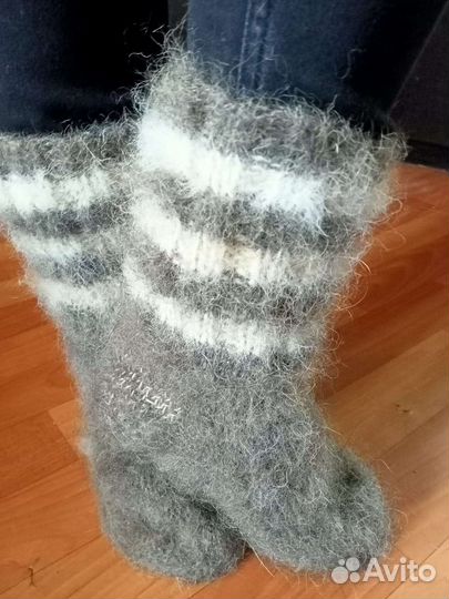 Носки,варежки, митенки из собачьей шерсти