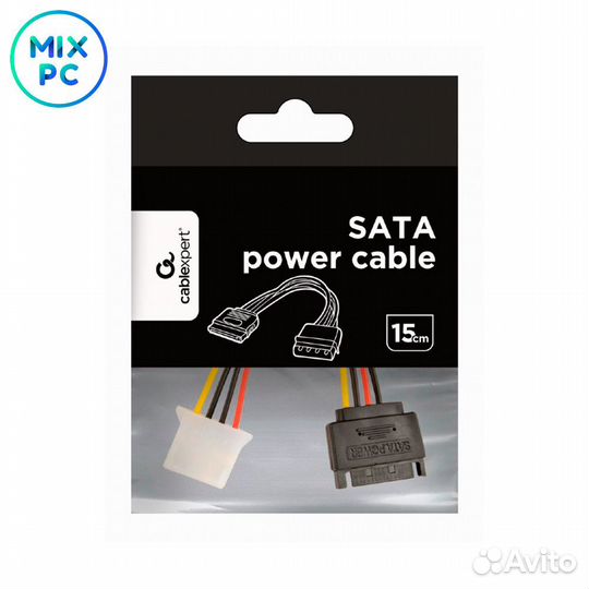 Кабель переходник Cablexpert Molex to SATA