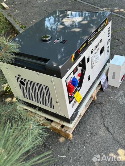 Генератор дизельный 14 кВт g-power трехфазныйDG170