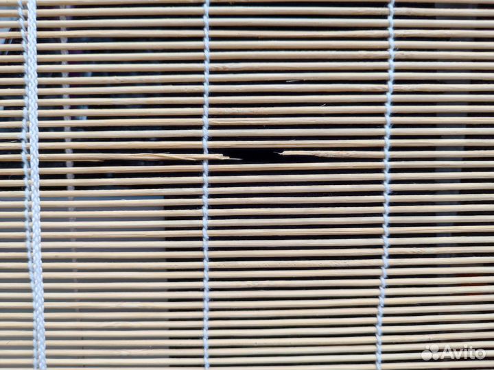 Бамбуковая штора рулонная 80 х 160 см