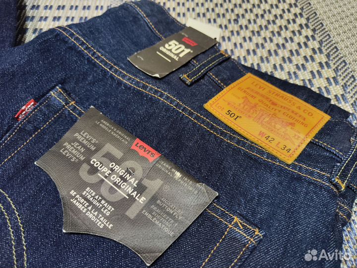 Джинсы Levis 501 оригинал w42 L34