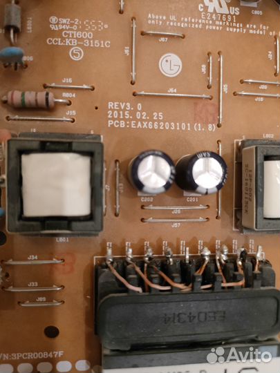 Плата,блок питания LG EAX662031