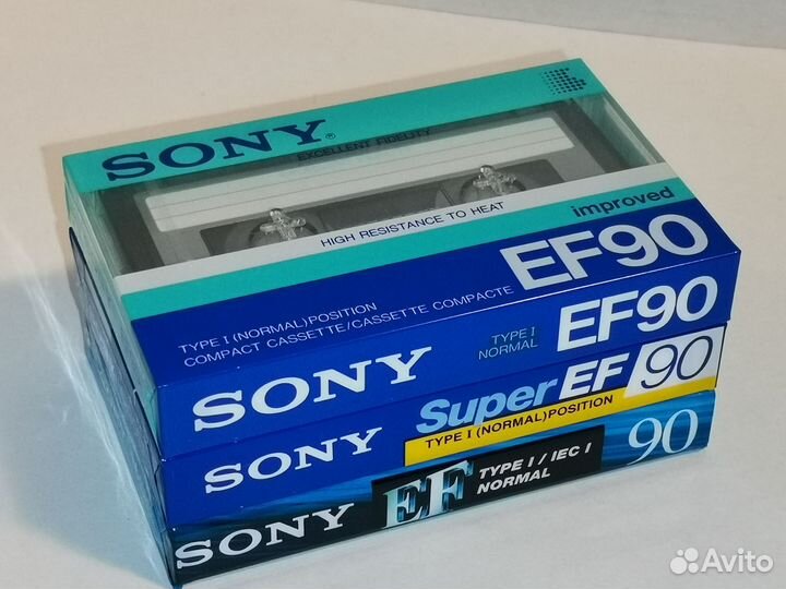 Кассеты Sony EF 90 3 шт